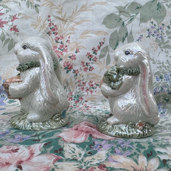 Two Lustreware Bunny Rabbits - Picture 8 of 11
